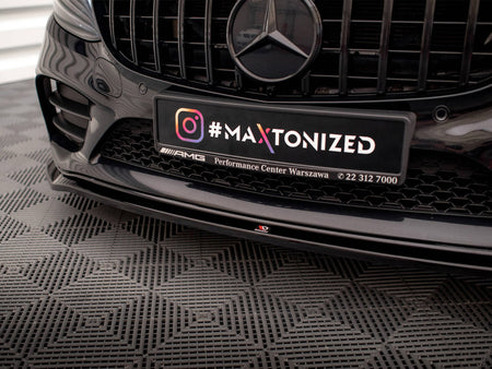 Maxton Design Front Splitter V.1 Mercedes-Benz C AMG Line Sedan / Coupe / Estate W205 / C205 / S205 Facelift - ME-C-205F-AMGLINE-C-FD1G - Image 4