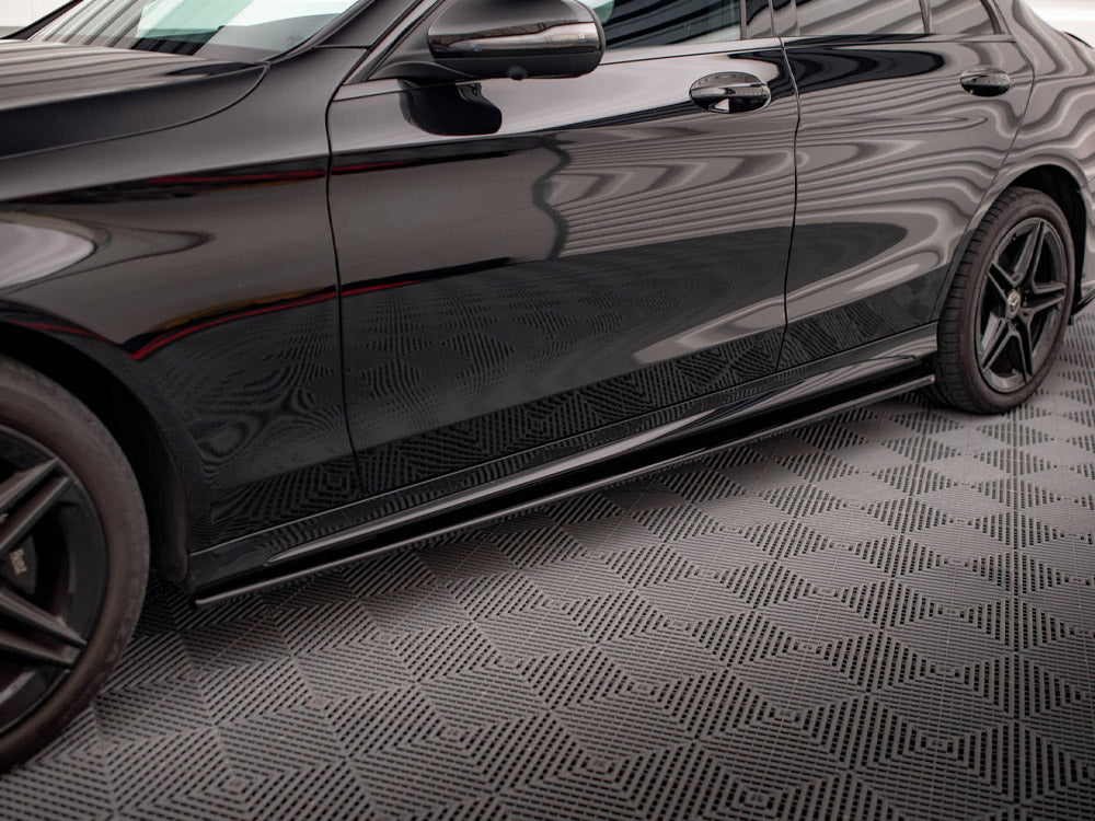 Maxton Design Side Skirts Diffusers Mercedes-Benz C43 / C AMG-Line Sedan / Estate W205 / S205 Facelift - ME-C-205F-AMGLINE-SD1G - Image 3