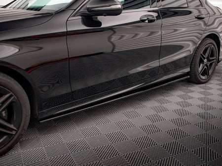 Maxton Design Side Skirts Diffusers Mercedes-Benz C43 / C AMG-Line Sedan / Estate W205 / S205 Facelift - ME-C-205F-AMGLINE-SD1G - Image 3