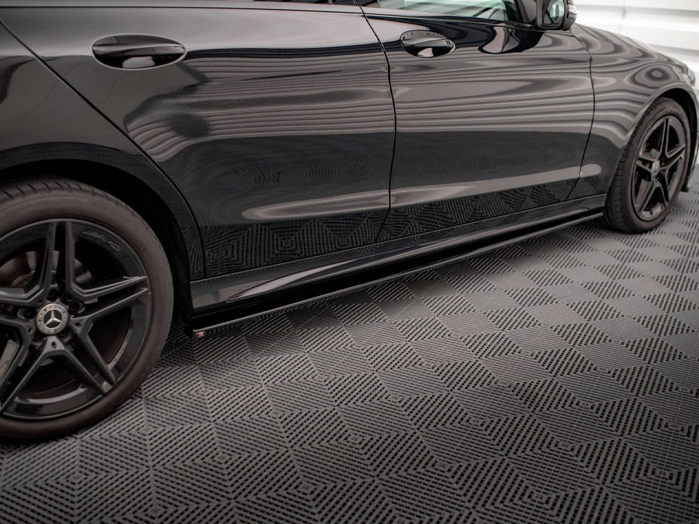 Maxton Design Side Skirts Diffusers Mercedes-Benz C43 / C AMG-Line Sedan / Estate W205 / S205 Facelift - ME-C-205F-AMGLINE-SD1G - Image 4