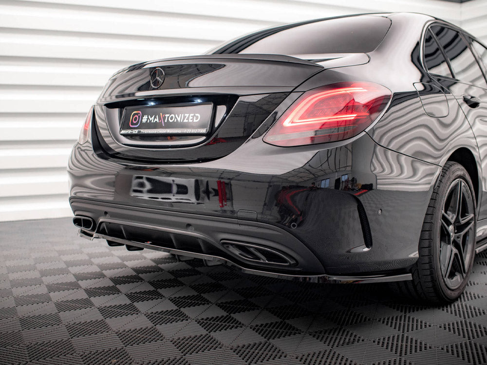 Maxton Design Rear Splitter (Vertical Bars) Mercedes C AMG Line W205 Facelift - ME-C-205F-AMGLINE-RD1G+RD2G - Image 3