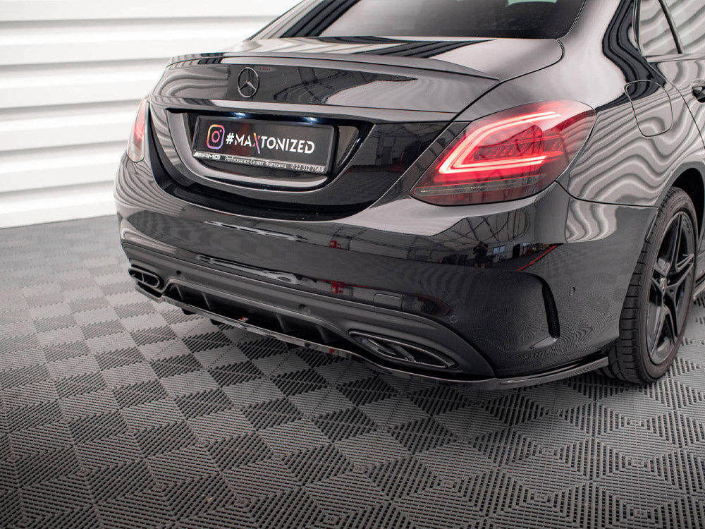 Maxton Design Rear Splitter (Vertical Bars) Mercedes C AMG Line W205 Facelift - ME-C-205F-AMGLINE-RD1G+RD2G - Image 4