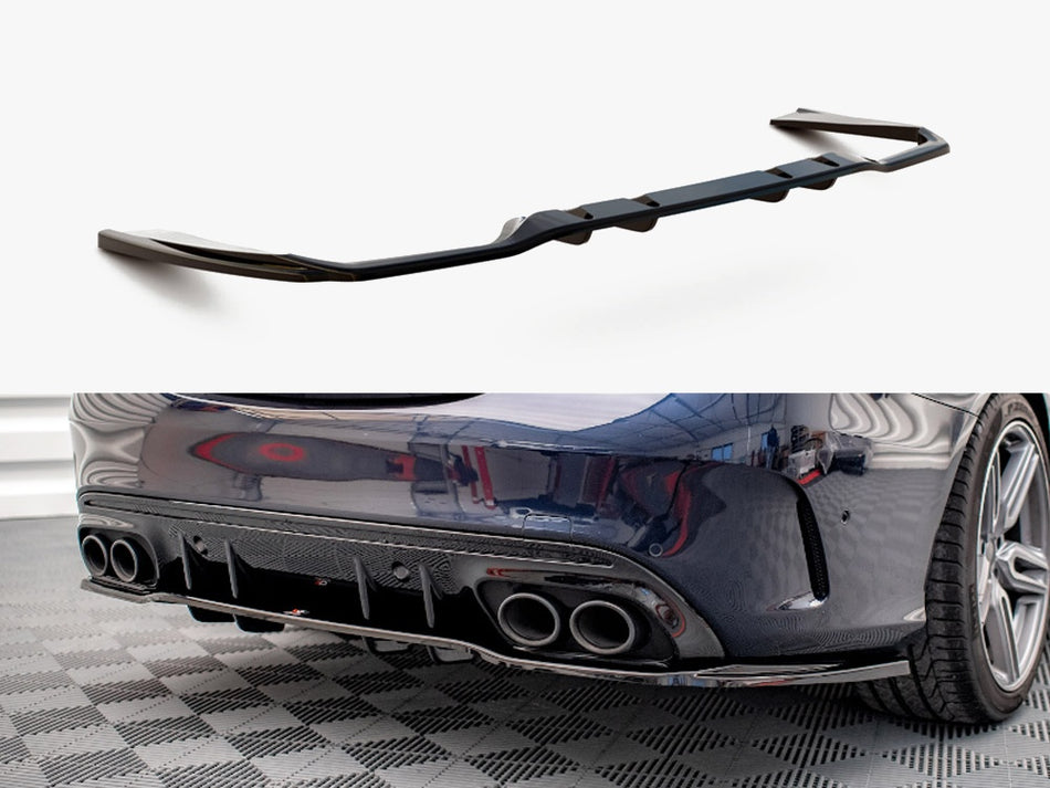 Rear Splitter (Vertical Bars) Mercedes-AMG C43 Sedan / Estate W205 / S205 Facelift