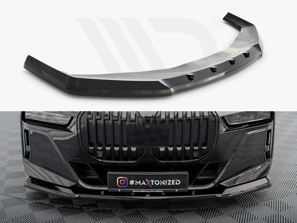 MAXTON DESIGN Front Splitter V.1 BMW 7 M-Pack / M760e / i7 M-Pack G70