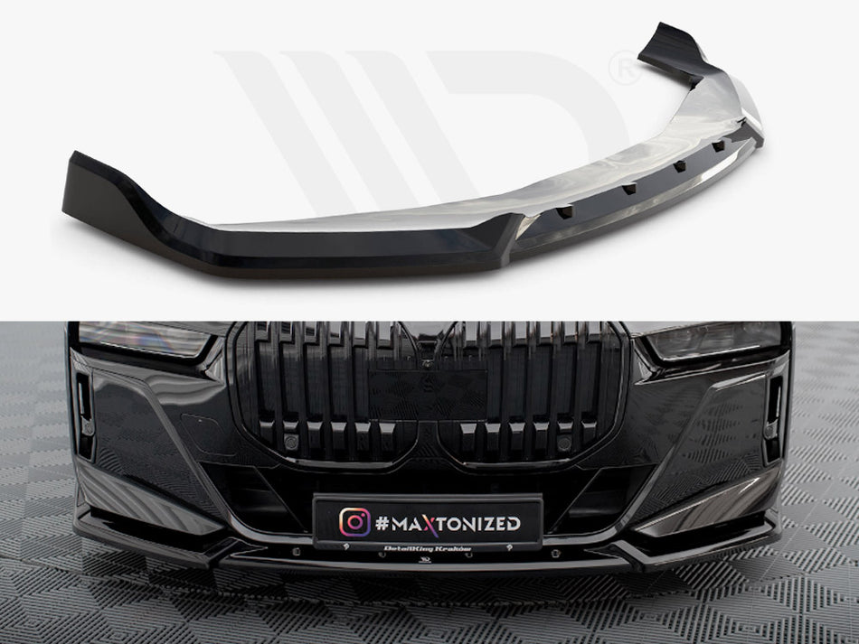 MAXTON DESIGN Front Splitter V.2 BMW 7 M-Pack / M760e / i7 M-Pack G70
