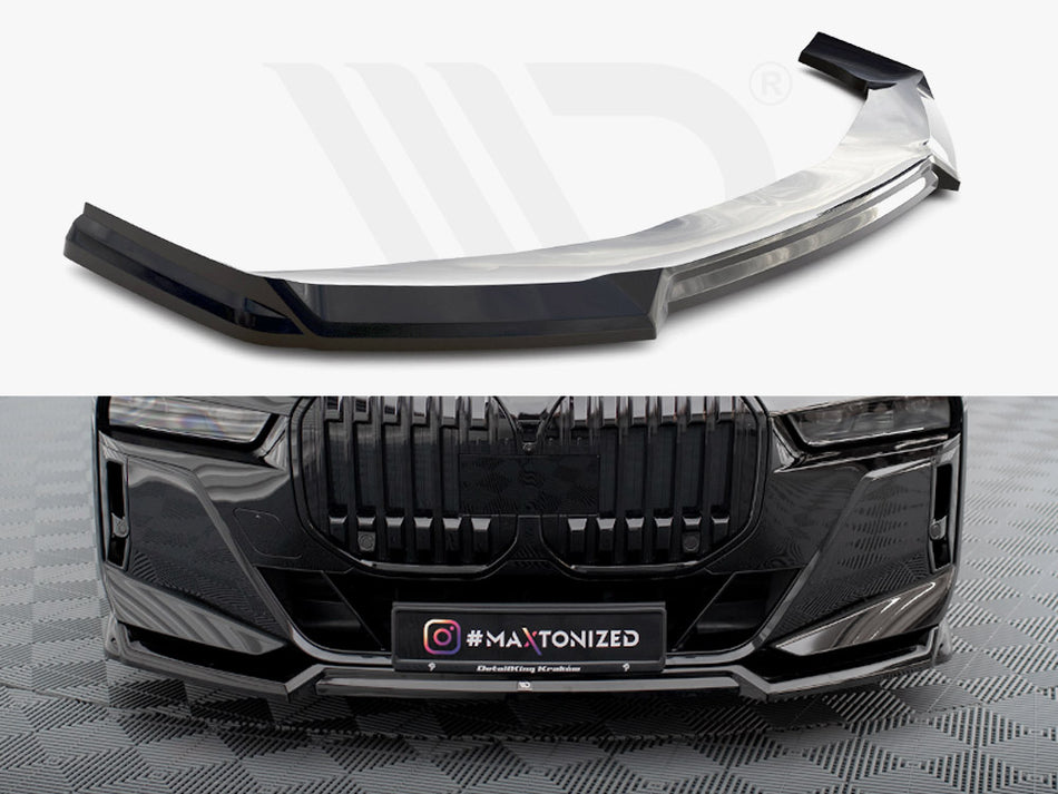 MAXTON DESIGN Front Splitter V.3 BMW 7 M-Pack / M760e / i7 M-Pack G70