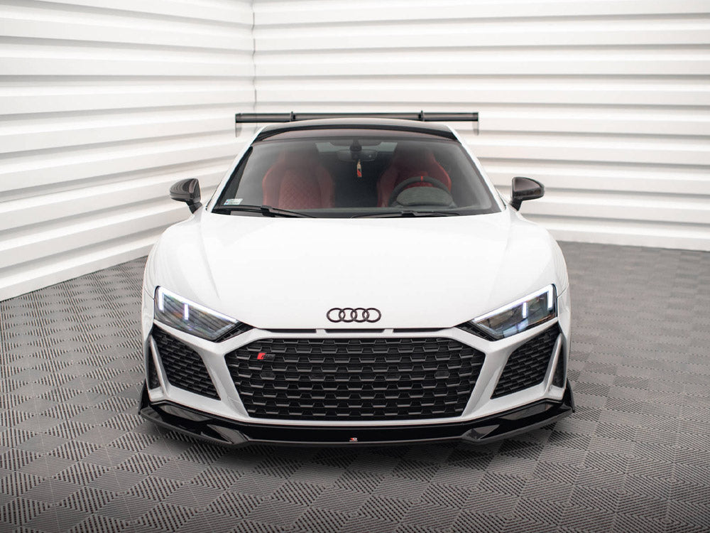 Maxton Design Front Splitter V.3 + Flaps Audi R8 Mk2 Facelift - AU-R8-2F-FD4G+FD4RG+FSF - Image 3