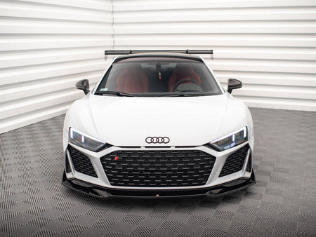 Maxton Design Front Splitter V.3 + Flaps Audi R8 Mk2 Facelift - AU-R8-2F-FD4G+FD4RG+FSF - Image 3