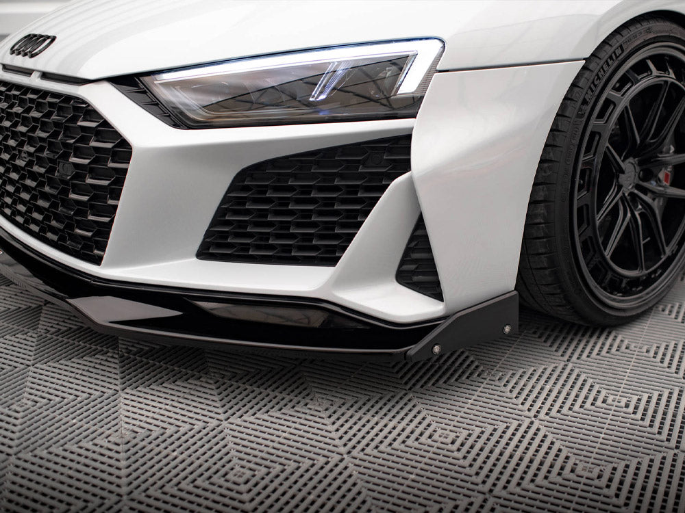 Maxton Design Front Splitter V.3 + Flaps Audi R8 Mk2 Facelift - AU-R8-2F-FD4G+FD4RG+FSF - Image 4
