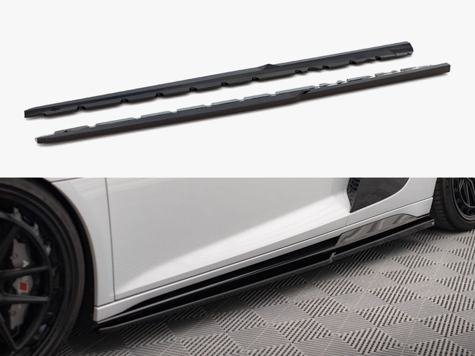 Maxton Design Side Skirts Diffusers V.2 Audi R8 Mk2 Facelift - AU-R8-2F-SD3G - Image 1