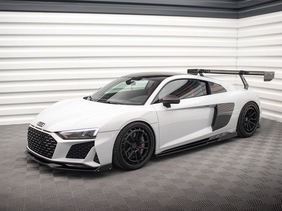 Maxton Design Side Skirts Diffusers V.2 + Flaps Audi R8 Mk2 Facelift - AU-R8-2F-SD3G+SF - Image 2
