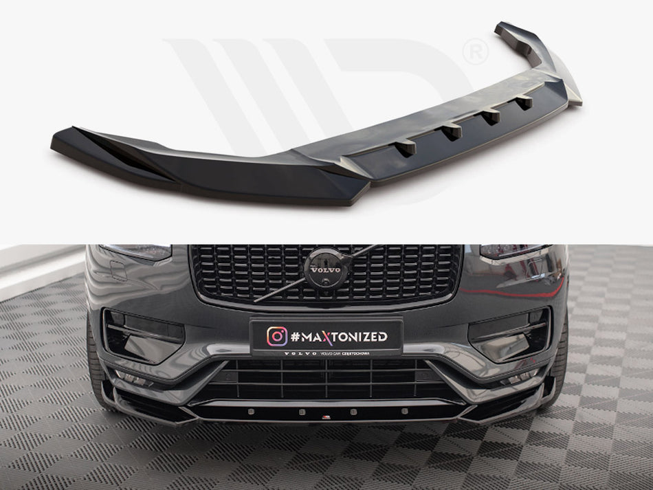 MAXTON DESIGN Front Splitter V.1 Volvo XC90 R-Design Mk2 Facelift