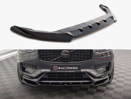 Maxton Design Front Splitter V.1 Volvo XC90 R-Design Mk2 Facelift - VO-XC90-2F-RDESIGN-FD1G - Image 1