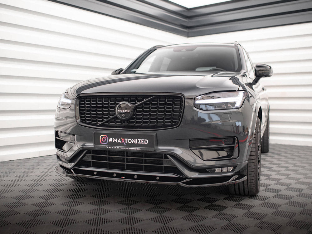 Maxton Design Front Splitter V.1 Volvo XC90 R-Design Mk2 Facelift - VO-XC90-2F-RDESIGN-FD1G - Image 2