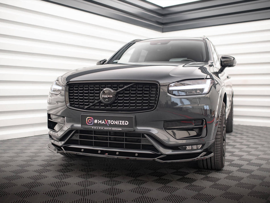 Maxton Design Front Splitter V.1 Volvo XC90 R-Design Mk2 Facelift - VO-XC90-2F-RDESIGN-FD1G - Image 2