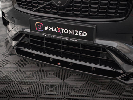 Maxton Design Front Splitter V.1 Volvo XC90 R-Design Mk2 Facelift - VO-XC90-2F-RDESIGN-FD1G - Image 4