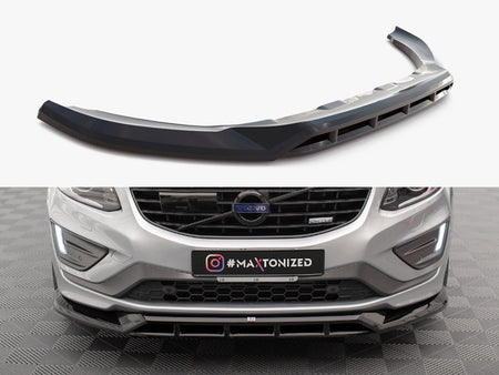 Maxton Design Front Splitter Volvo XC60 R-Design Mk1 Facelift - VO-XC60-1F-RDESIGN-FD1G+FD1RG - Image 1