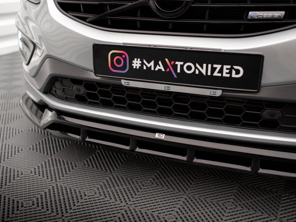 Maxton Design Front Splitter Volvo XC60 R-Design Mk1 Facelift - VO-XC60-1F-RDESIGN-FD1G+FD1RG - Image 4