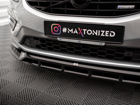 Maxton Design Front Splitter Volvo XC60 R-Design Mk1 Facelift - VO-XC60-1F-RDESIGN-FD1G+FD1RG - Image 4