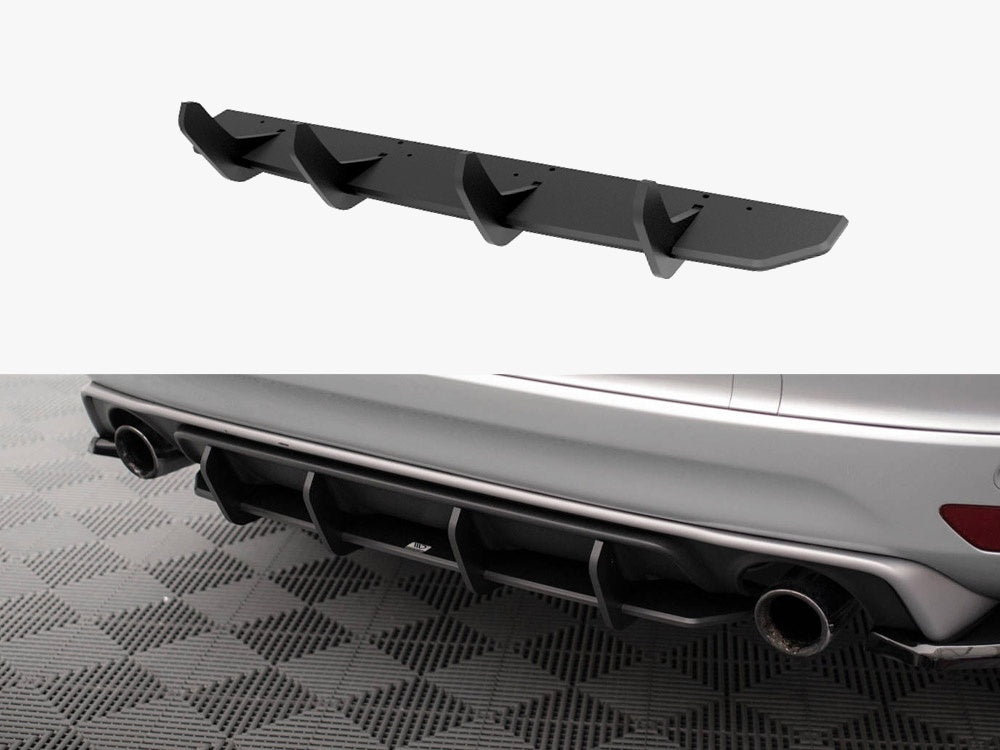 Maxton Design Street PRO Rear Diffuser Volvo XC60 R-Design Mk1 Facelift - VOXC601FRDESIGNCNC-RS1B - Image 1