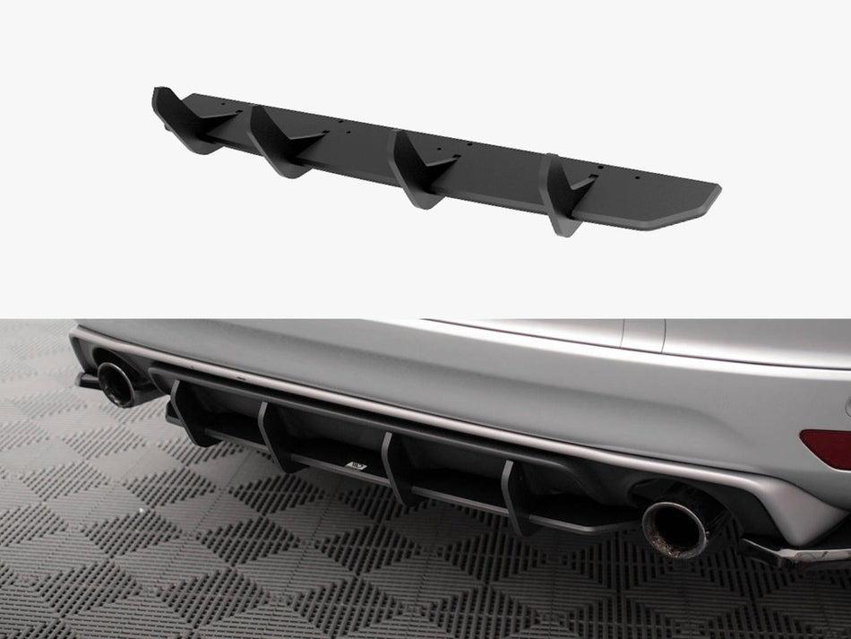 Maxton Design Street PRO Rear Diffuser Volvo XC60 R-Design Mk1 Facelift - VOXC601FRDESIGNCNC-RS1B - Image 1