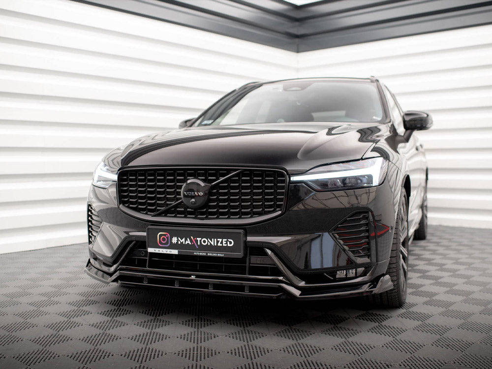 Maxton Design Front Splitter Volvo XC60 R-Design Mk2 Facelift - VO-XC60-2F-RDESIGN-FD1G+FD1RG - Image 2