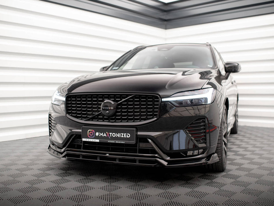 Maxton Design Front Splitter Volvo XC60 R-Design Mk2 Facelift - VO-XC60-2F-RDESIGN-FD1G+FD1RG - Image 2