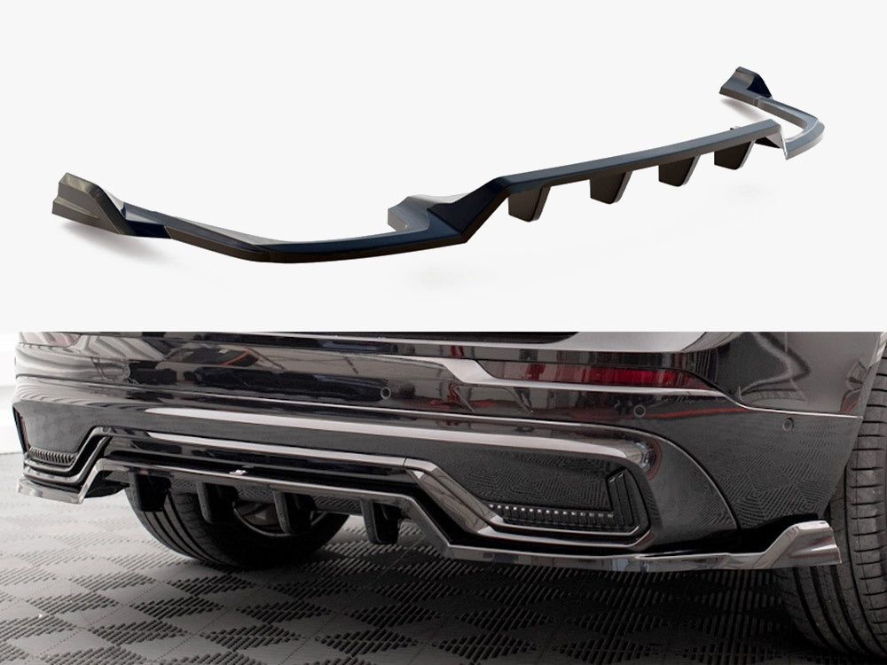 Maxton Design Rear Splitter (Vertical Bars) Volvo XC60 R-Design Mk2 Facelift - VO-XC60-2F-RDESIGN-RD1G+RD2G - Image 1