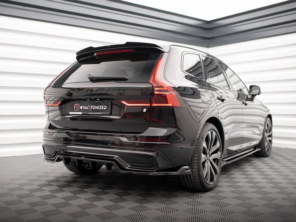 Maxton Design Rear Splitter (Vertical Bars) Volvo XC60 R-Design Mk2 Facelift - VO-XC60-2F-RDESIGN-RD1G+RD2G - Image 2