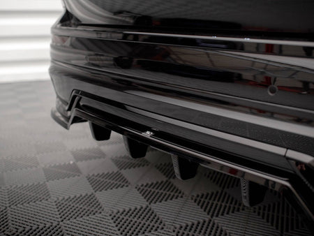 Maxton Design Rear Splitter (Vertical Bars) Volvo XC60 R-Design Mk2 Facelift - VO-XC60-2F-RDESIGN-RD1G+RD2G - Image 4