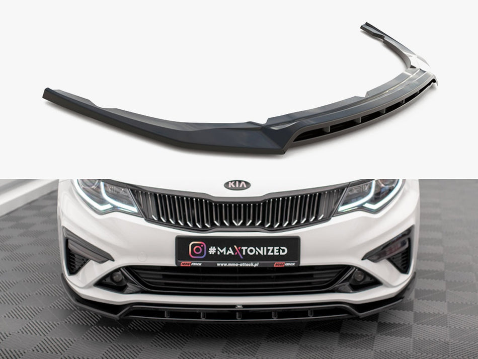 Maxton Design Front Splitter V.1 Kia Optima Mk4 Facelift - KI-OP-2F-FD1G+FD1RG - Image 1
