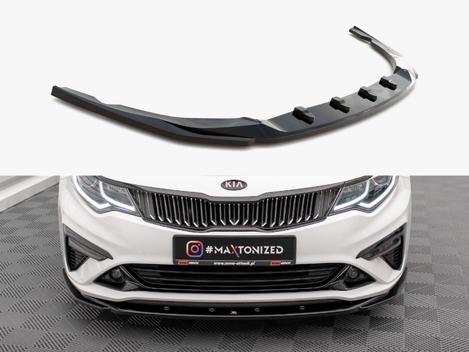 Maxton Design Front Splitter V.2 Kia Optima Mk4 Facelift - KI-OP-2F-FD2G - Image 1