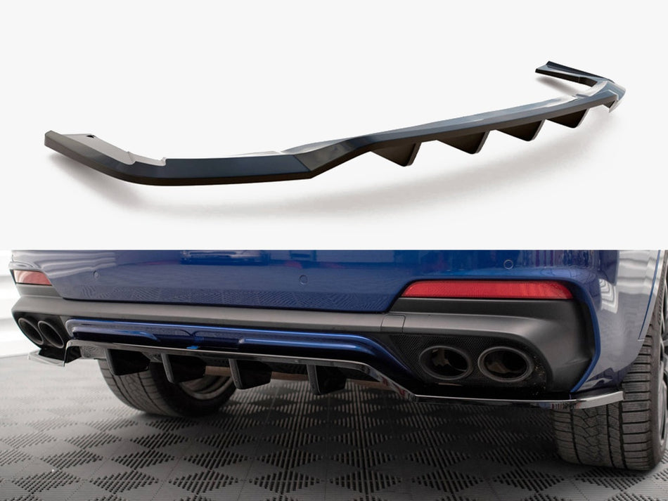 Maxton Design Rear Splitter (Vertical Bars) Maserati Levante GTS Mk1 - MS-LE-1-GTS-RD1G+RD2G - Image 1
