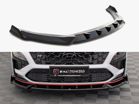 Maxton Design Front Splitter V.1 Hyundai Kona N Mk1 - HY-KO-1-N-FD1G - Image 1