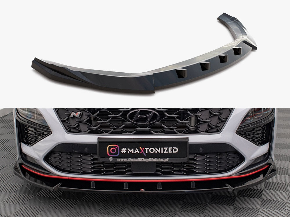 Maxton Design Front Splitter V.2 Hyundai Kona N Mk1 - HY-KO-1-N-FD2G - Image 1