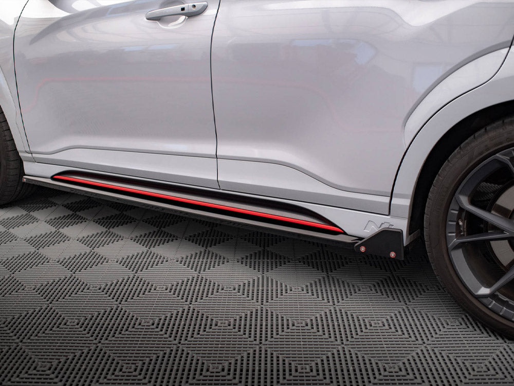 Maxton Design Side Skirts Diffusers V.1 + Flaps Hyundai Kona N Mk1 - HY-KO-1-N-SD1G+SF1B - Image 5