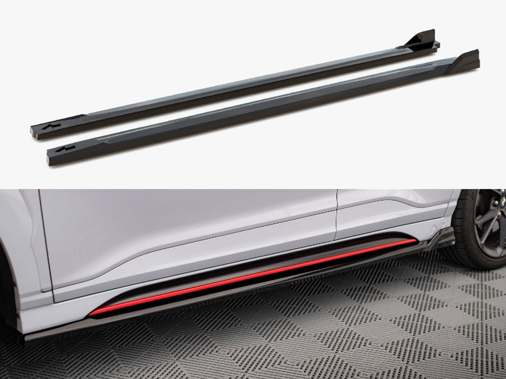 Maxton Design Side Skirts Diffusers V.2 Hyundai Kona N Mk1 - HY-KO-1-N-SD2G - Image 1