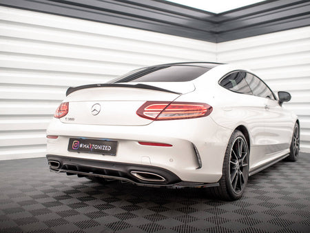 Maxton Design Rear Splitter (Vertical Bars) Mercedes C Coupe AMG-Line C205 Facelift - ME-C-205F-AMGLINE-C-RD1G+RD2G - Image 2
