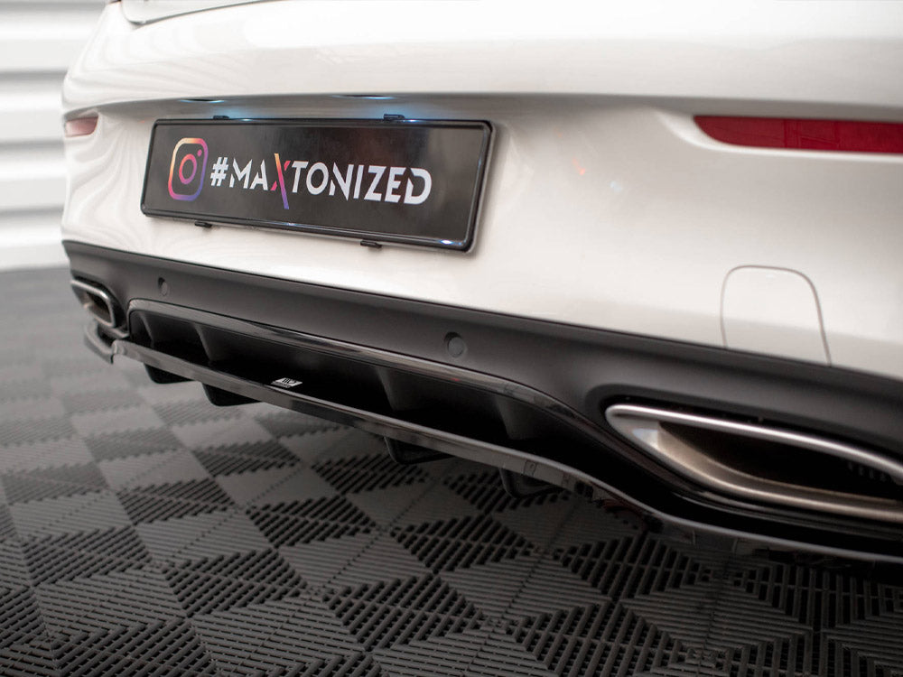 Maxton Design Rear Splitter (Vertical Bars) Mercedes C Coupe AMG-Line C205 Facelift - ME-C-205F-AMGLINE-C-RD1G+RD2G - Image 3