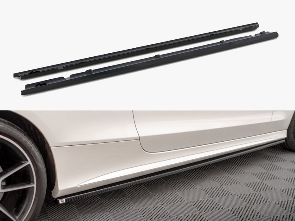Maxton Design Side Skirts Diffusers Mercedes C Coupe AMG-Line C205 Facelift - ME-C-205F-AMGLINE-C-SD1G - Image 1