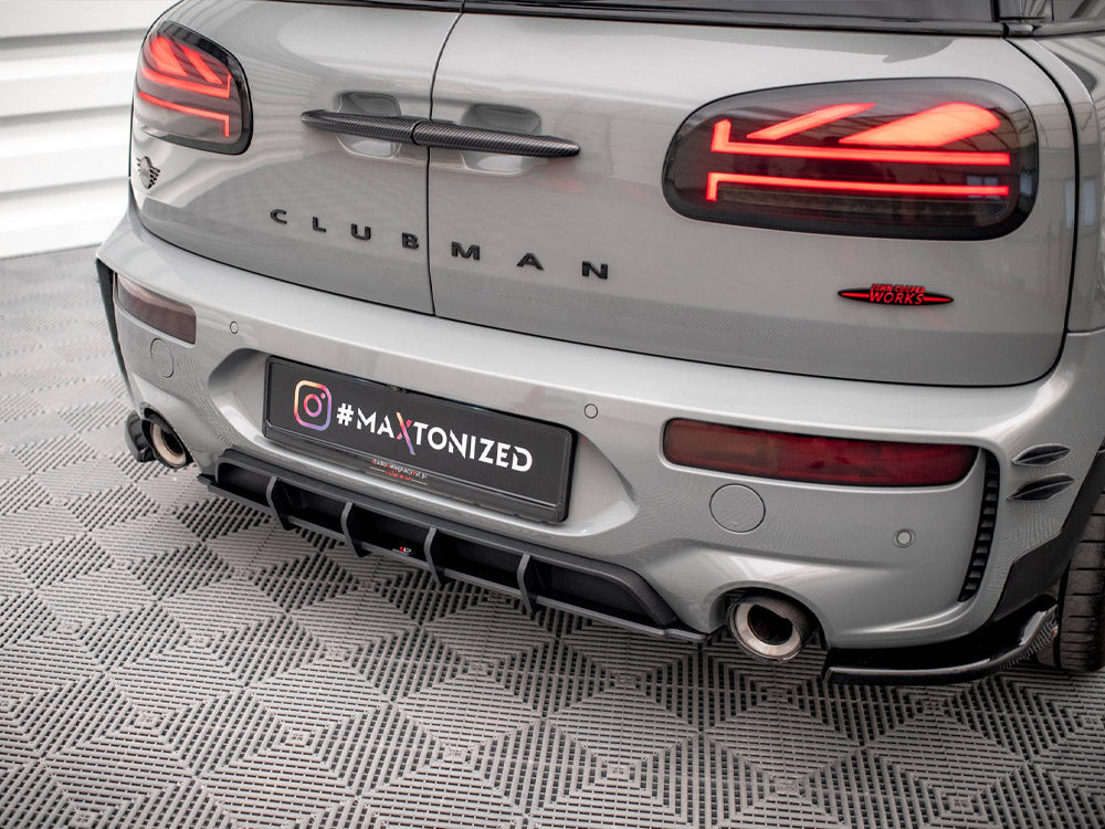 Maxton Design Street PRO Rear Diffuser Mini Cooper Clubman John Cooper Works F54 Facelift - Black-Red - MCCM2SJCWCNC-RS1B+BRBI - Image 3