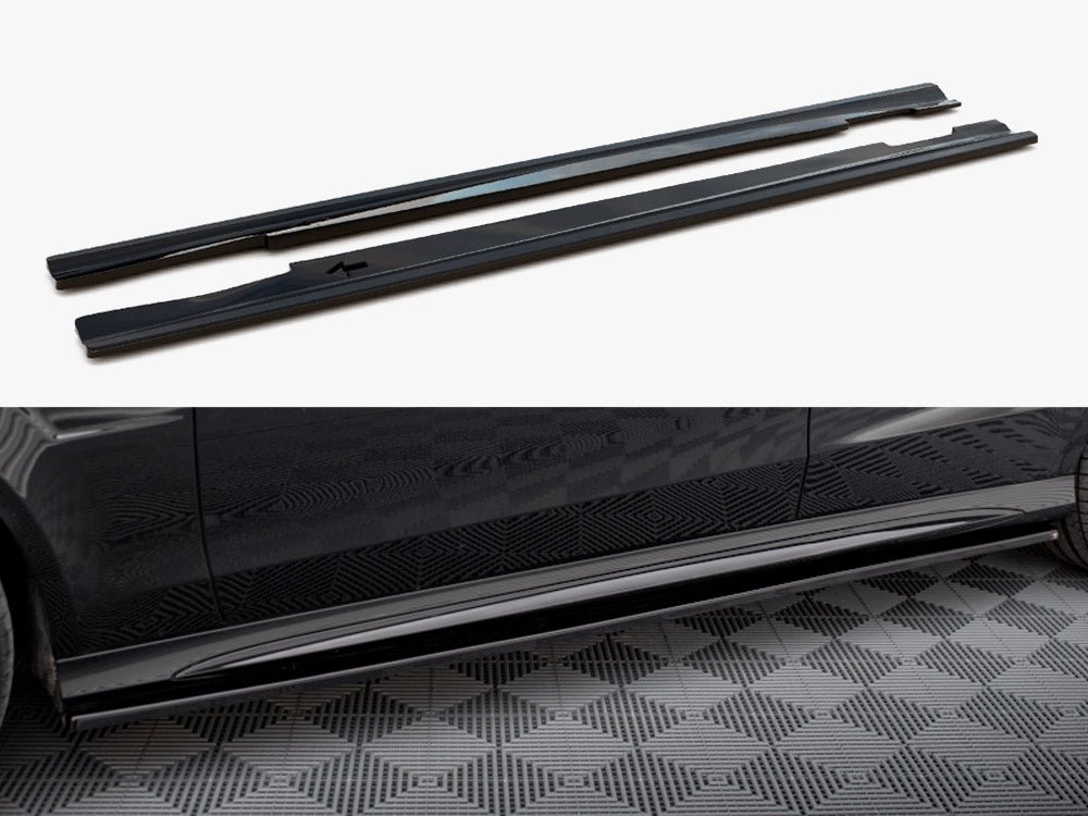 Maxton Design Side Skirts Diffusers Mercedes E63 AMG / AMG-Line Sedan W212 Facelift - ME-E-212F-AMG-SD1G - Image 1