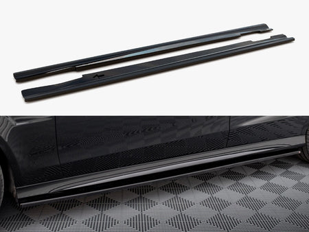Maxton Design Side Skirts Diffusers Mercedes E63 AMG / AMG-Line Sedan W212 Facelift - ME-E-212F-AMG-SD1G - Image 1