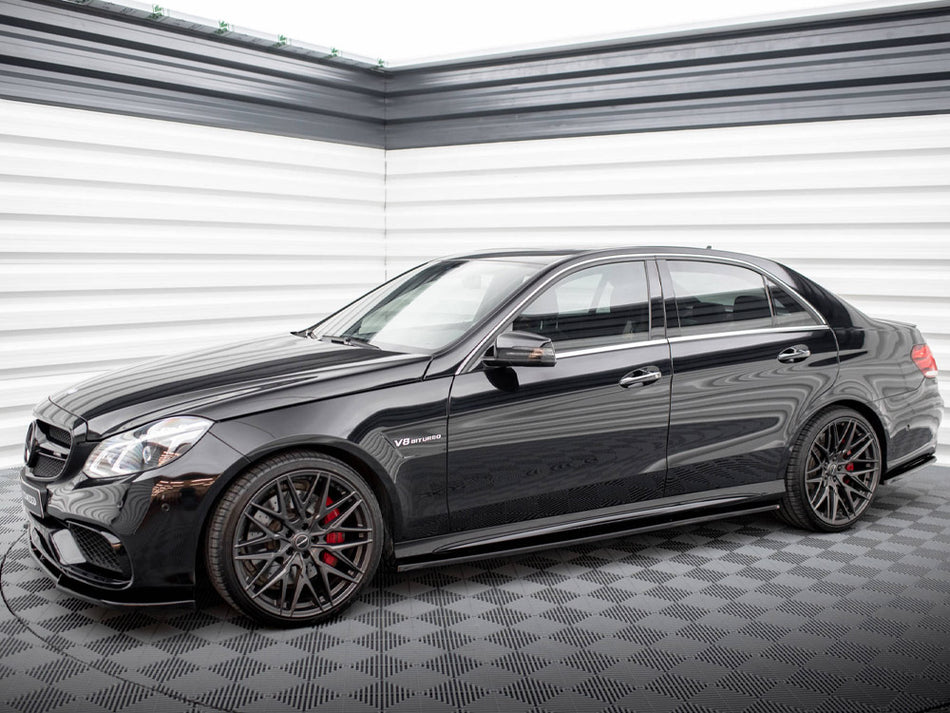 Maxton Design Side Skirts Diffusers Mercedes E63 AMG / AMG-Line Sedan W212 Facelift - ME-E-212F-AMG-SD1G - Image 2