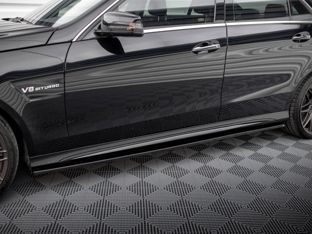 Maxton Design Side Skirts Diffusers Mercedes E63 AMG / AMG-Line Sedan W212 Facelift - ME-E-212F-AMG-SD1G - Image 3