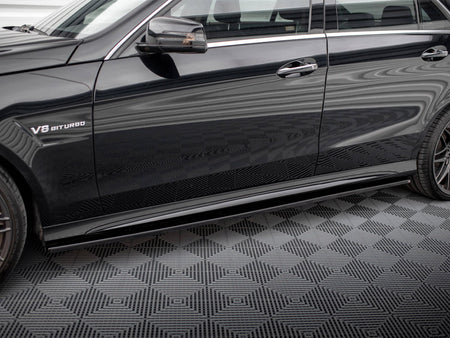 Maxton Design Side Skirts Diffusers Mercedes E63 AMG / AMG-Line Sedan W212 Facelift - ME-E-212F-AMG-SD1G - Image 3