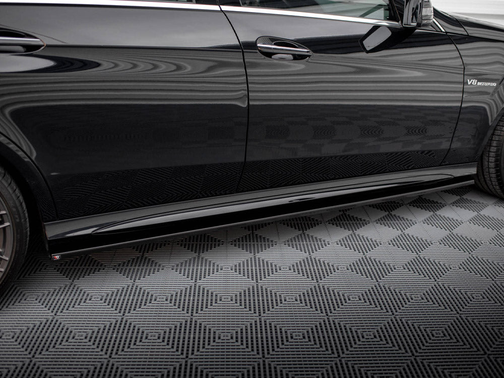Maxton Design Side Skirts Diffusers Mercedes E63 AMG / AMG-Line Sedan W212 Facelift - ME-E-212F-AMG-SD1G - Image 4