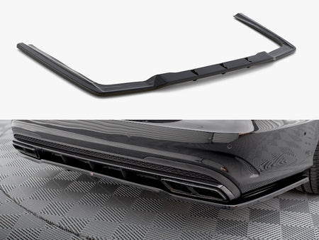 Maxton Design Rear Splitter (Vertical Bars) Mercedes E63 AMG Sedan W212 Facelift - ME-E-212F-AMG-RD1G+RD2G - Image 1