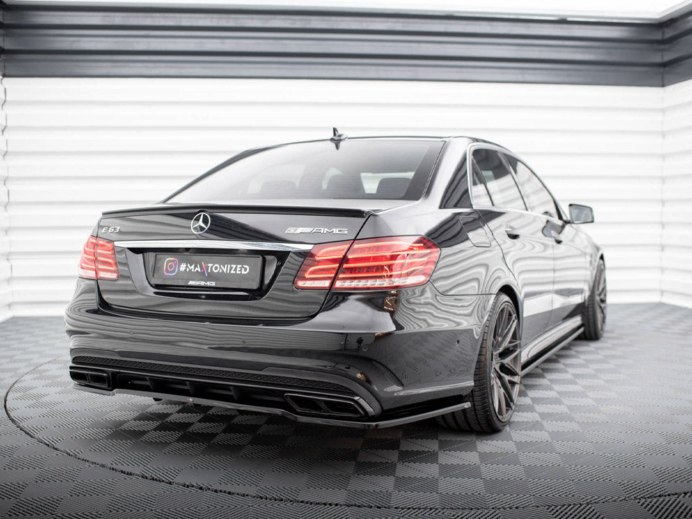 Maxton Design Rear Splitter (Vertical Bars) Mercedes E63 AMG Sedan W212 Facelift - ME-E-212F-AMG-RD1G+RD2G - Image 2
