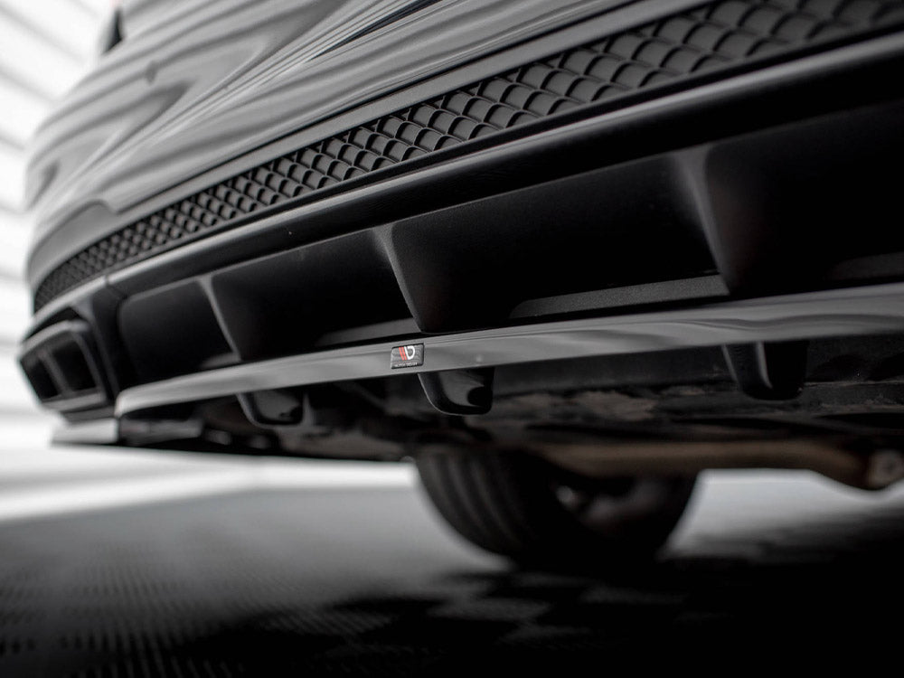 Maxton Design Rear Splitter (Vertical Bars) Mercedes E63 AMG Sedan W212 Facelift - ME-E-212F-AMG-RD1G+RD2G - Image 6